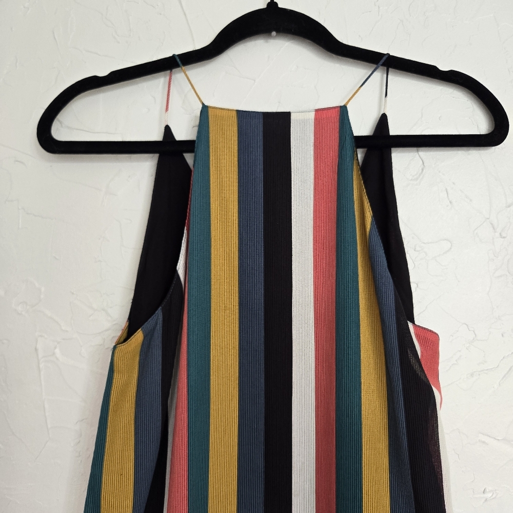 Revolve Line And Dot Rainbow Striped Button Side … - image 6